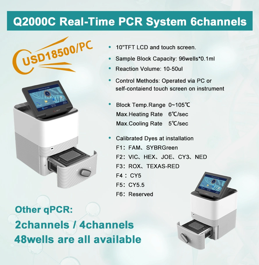 Gradient 2 Blocks DNA Thermal Cycler PCR Machine