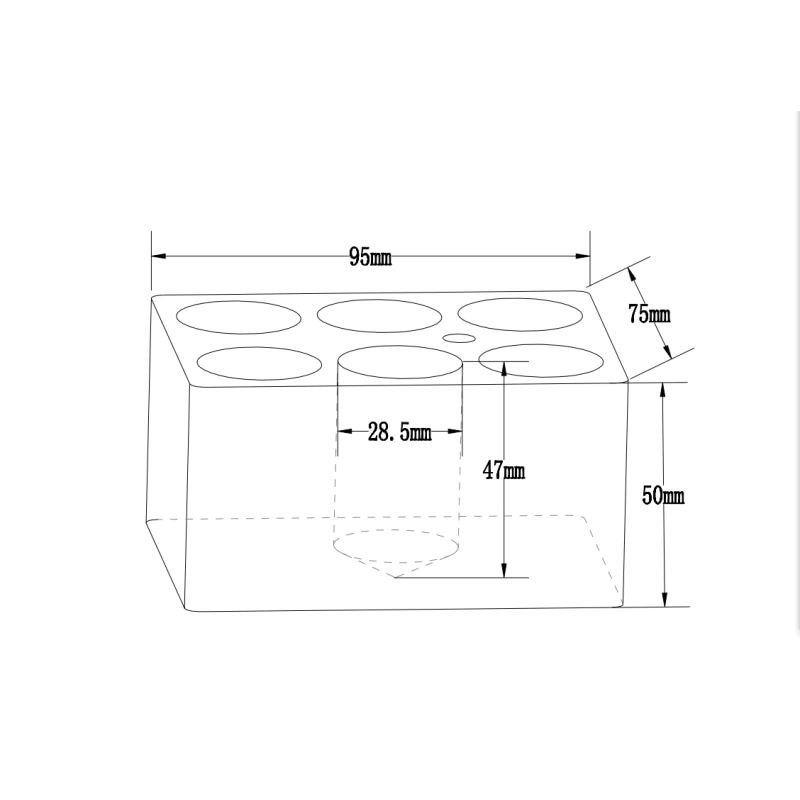 Hfh Dry Bath/Dry Bath Incubator/Metal Dry Bath Heat Block Accessory