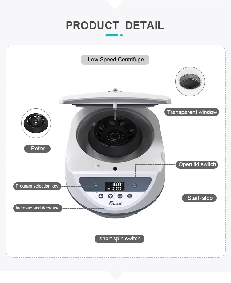 Joan Lab Low Speed Laboratory Blood Prp Centrifuge Manufacturer