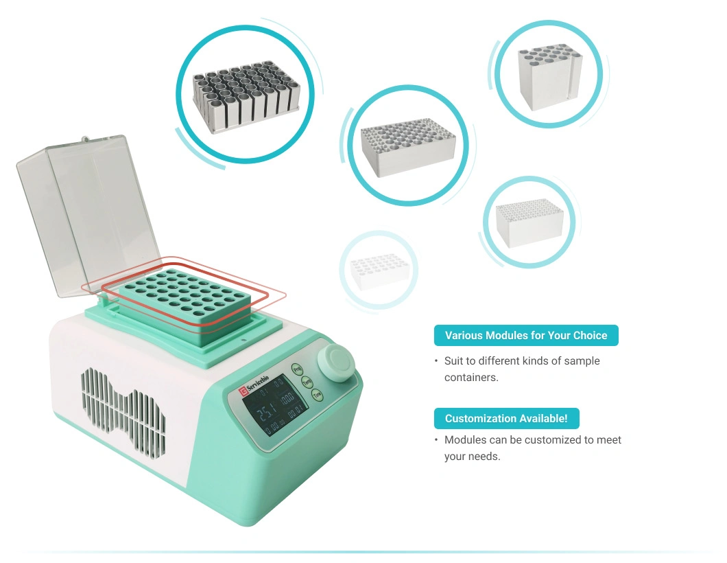 Manufacturing Patent Electric Metal Timing Labline PCR Plate Mini Cooling Dry Bath